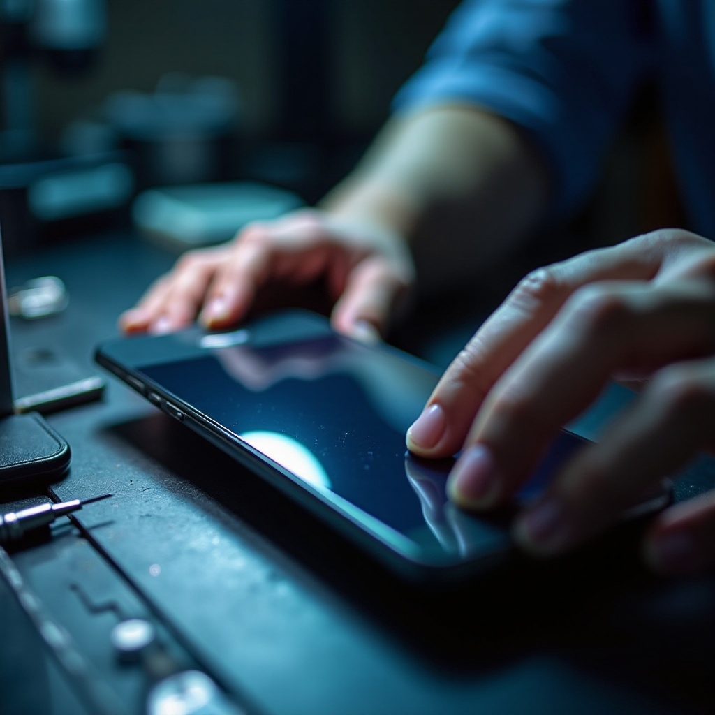 phone display not working but phone is on