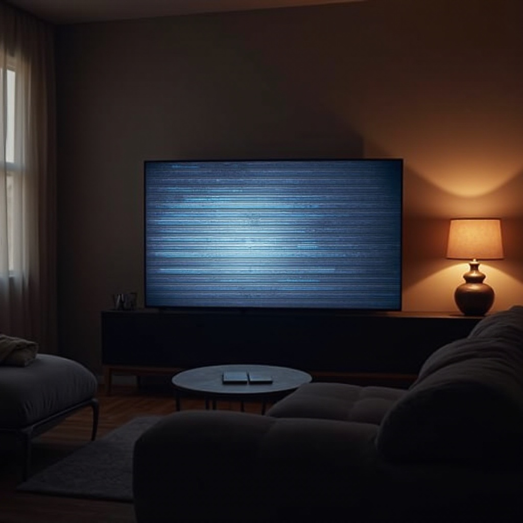 why is my tv screen glitching