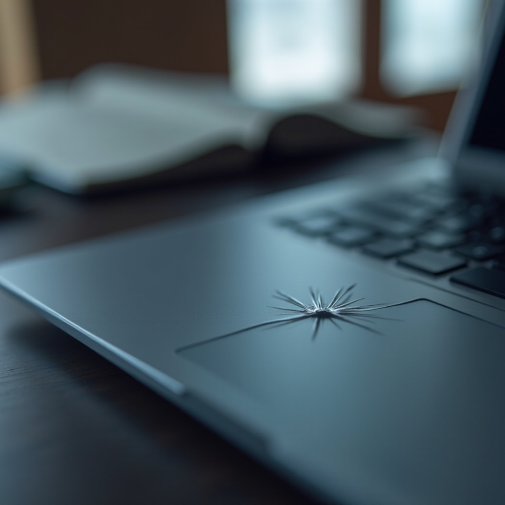 dent on laptop screen