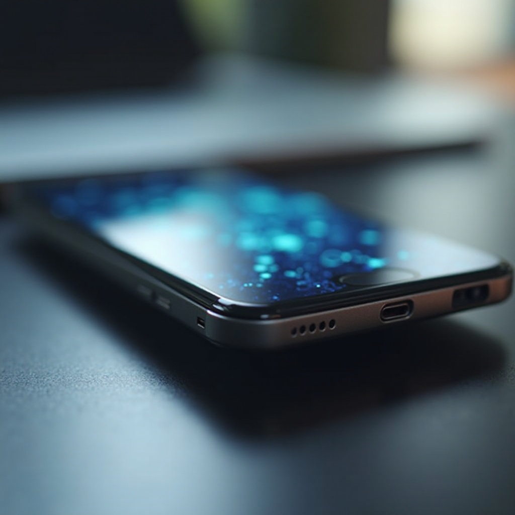 blinking phone screen